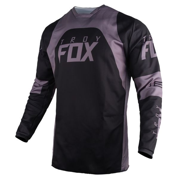 

motor 180 jersey motocross racing long sleeve mx dirt downhill bike offroad cycling motorbike moto street clothes mens, Black