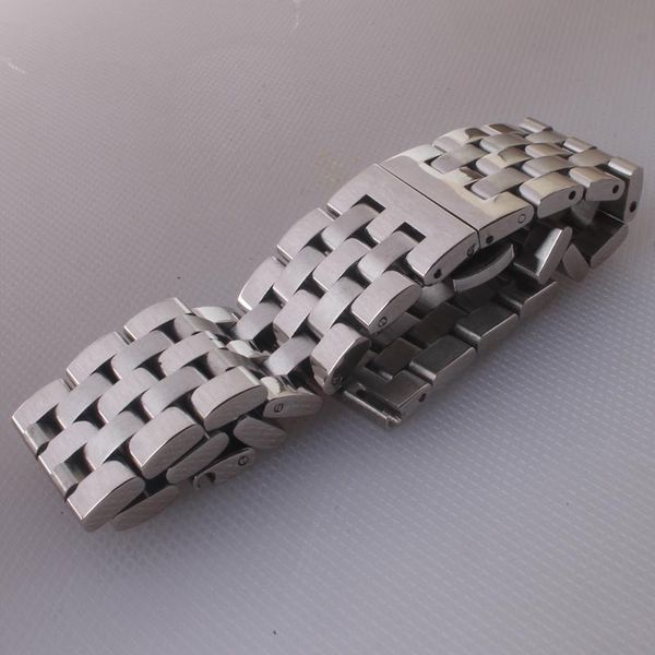 

watch bands silver watchbands stainless steel bracelets solid metal watchband general straps 16 18 19 20 21 22 24mm wristwatches band, Black;brown