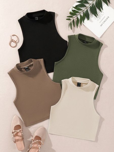 

4pcs solid tank 60wl#, White