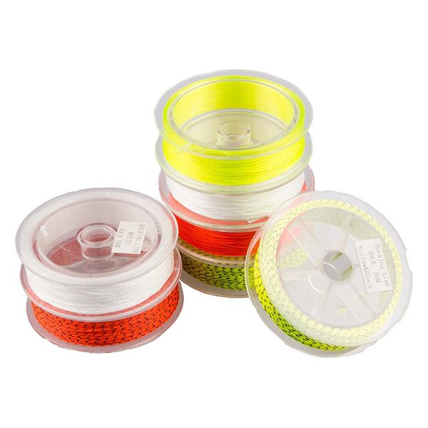 

50m/54.7yards fishing line flying backing nylon 20/30lb pull force spare wire fish gear pesca soft protect hands braid
