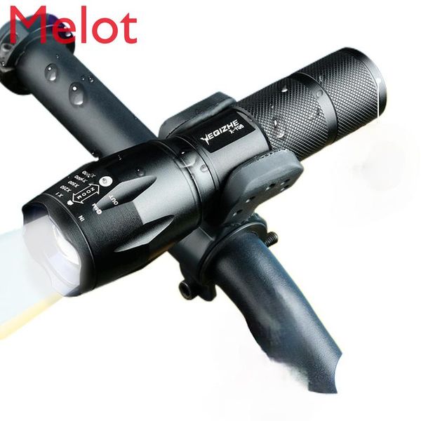 

night riding t6 bicycle light headlight usb rechargeable strong led mountain fixture and fitting car sunshade