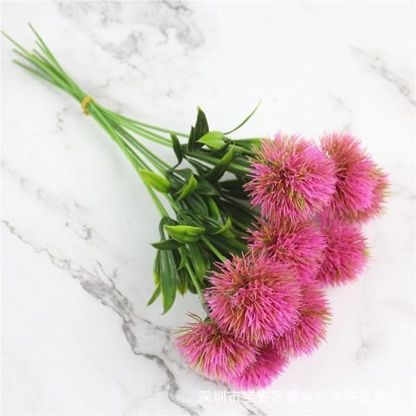 

bouquet 1 heads artificial flowers real touch dandelion fake plants plastic home decor wedding valentine's day decorative & wreaths