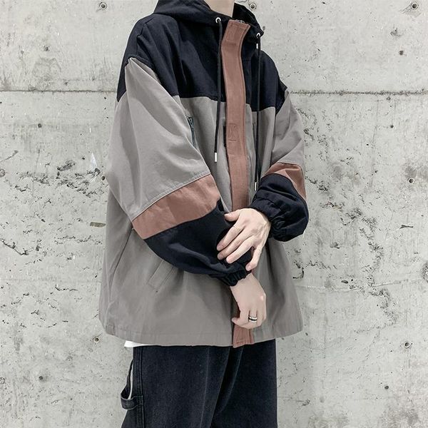 

streetwear warm korea winter jacket hooded embroidery college puffer harajuku men chaquetas hombre clothing eg50jc men's jackets, Black;brown