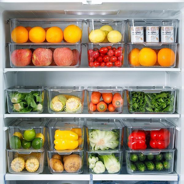 

storage bottles & jars shimoyama fridge organizer containers stackable refrigerator fruit vegetable drain box with lids
