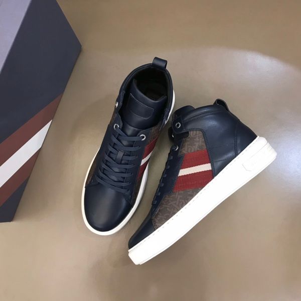 

2021 new brand men's shoes designer stitching casual luxury comfortable fashion sports shoelace shoe box, Red;white