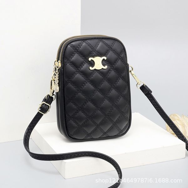 

mobile phone bag shoulder small new satchel female 2021 purse diamond coin all-match vertical ofpsi