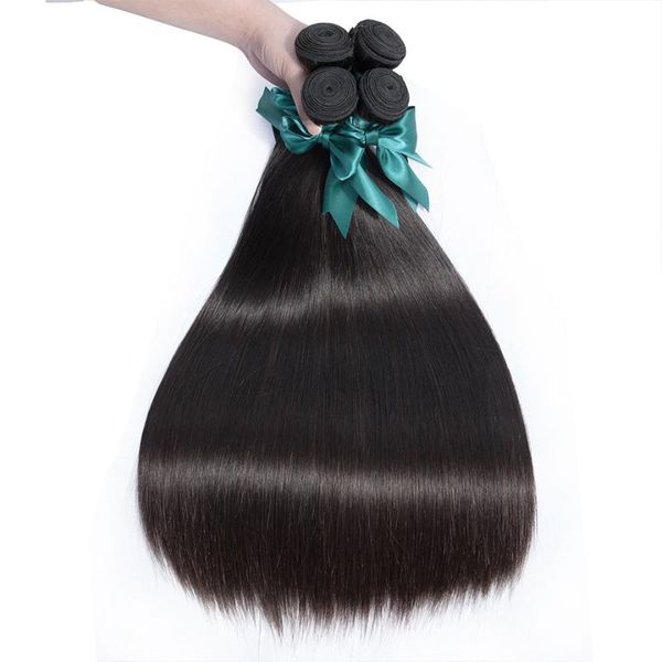 

human hair bulks peruvian straight extensions remy 1/3 bundle deals nature color double weft weave bundles, Black