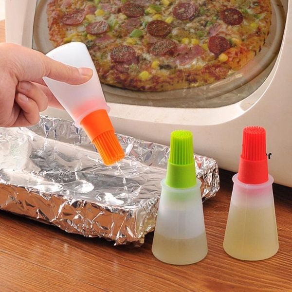 

tools & accessories bbq basting brush pastry oil kitchen baking honey barbecue tool gadgets portable silicone bottle with bakin