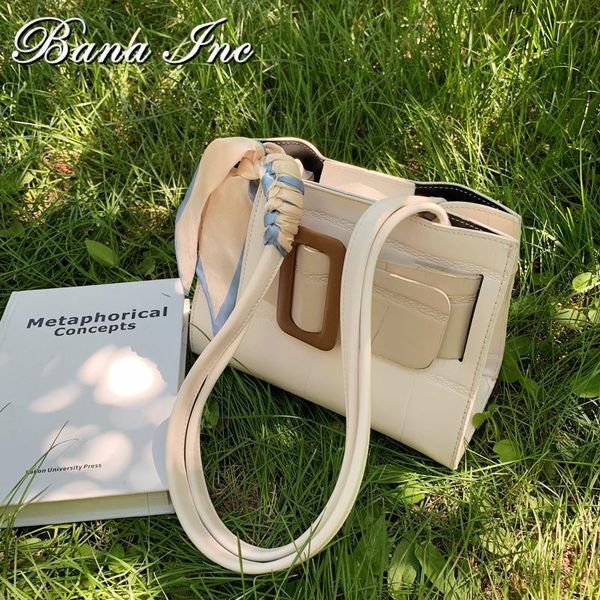 

evening bags elegant female ribbon belt buckle handbag tote bag 2021 quality pu leather shoulder