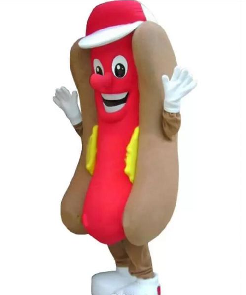 Costume mascotte HOT DOG HOT DOG per adulto da indossare in vendita Costume di Carnevale Costume da festa di Carnevale