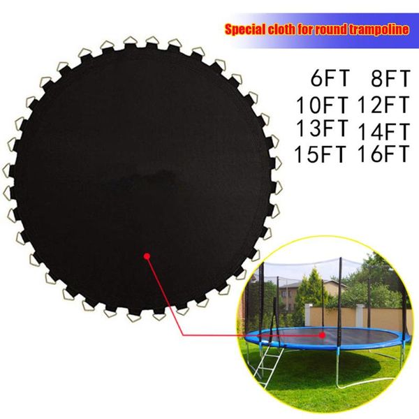 

accessories weatherproof trampoline replacement mat elastic black jumping bed cloth pads children outdoor garden home toys