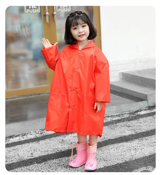 

raincoats outdoor student hooded cartoon children raincoat eva waterproof one-piece