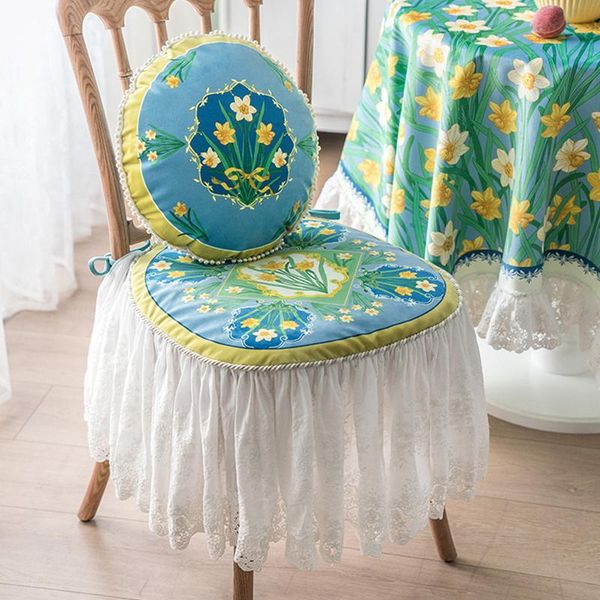 

chair covers irises skirt monay oil painting dining luxury lace velvet seat cushions event slipcover for banquet catering