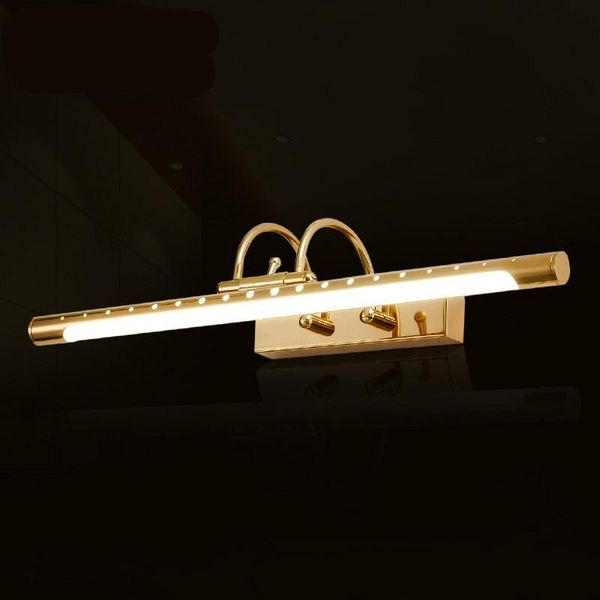 

wall lamp modern creative simple luxurious gold aluminum acryl led for bathroom living room po waterproof mirror light 1137