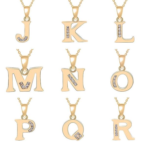 

gift tiny swirl initial alphabet letter necklace 26 english all a-z cursive luxury name letters word chain necklaces pendant, Silver