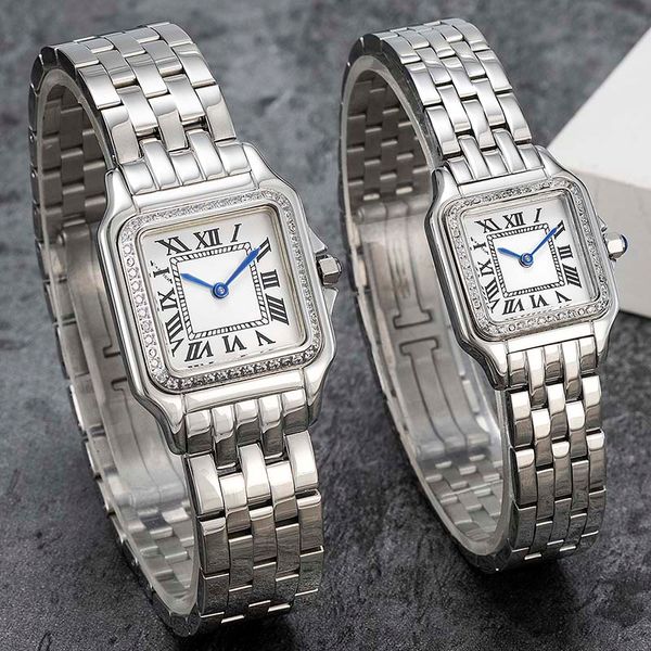 

2021 fashion ladies/business men's watches in various sizes, stainless steel metal straps, battery watches, optional collocation and ex, Slivery;brown