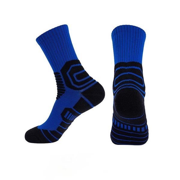 

sports socks summer men's basketball outdoor anti slip absorption design running breathable men cycling, Black