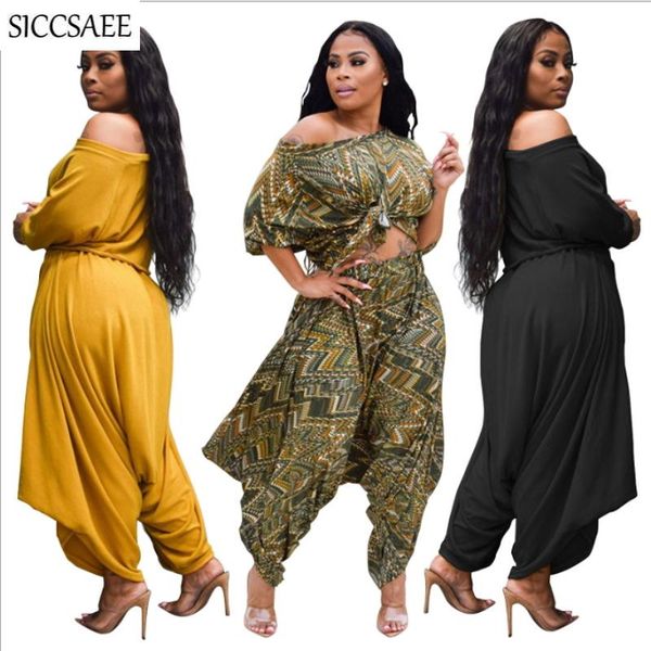 

two piece dress 2021 fall cropped crop wide leg palazzo pants loose set women casual outfits for wrinkle harem overalls, White