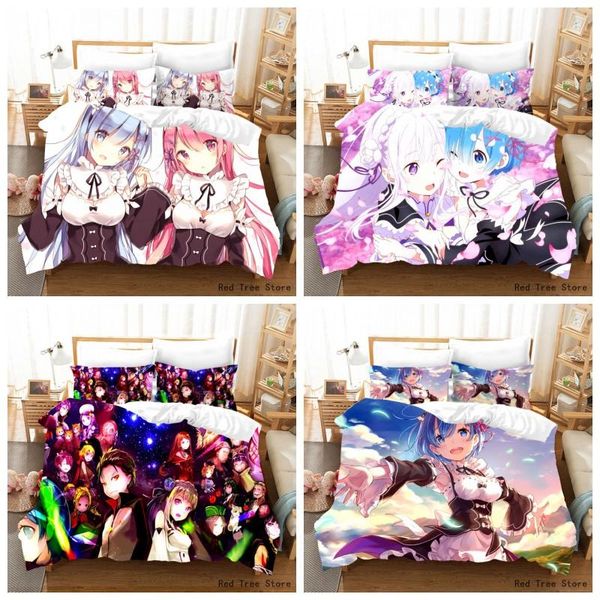 

bedding sets japan anime series set cartoon lovely girls 3d printed duvet cover and pillowcase for kids adults twin size full bedline