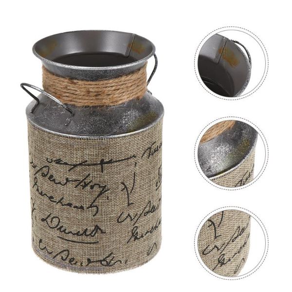 

storage bags 1pc scene adornment vintage style flower bucket arrangement container