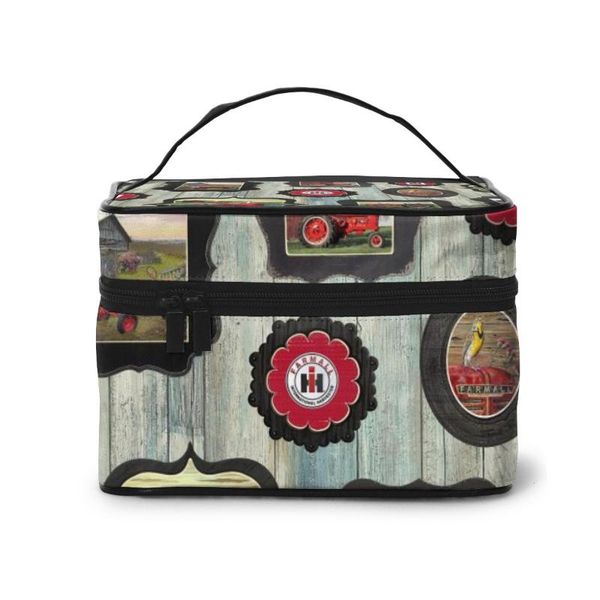 

travel cosmetic bag fashion lady farm tractor storage bags large capacity women makeup & cases