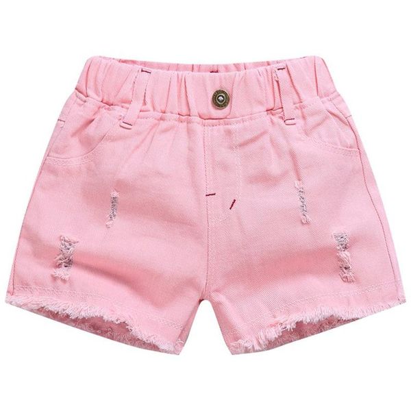 

baby junior shorts summer denim shorts white pink, Black