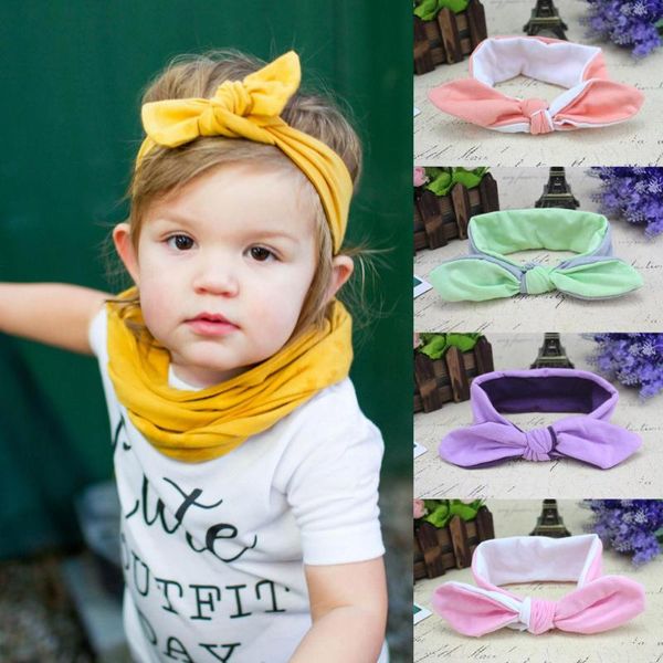 

hair accessories baby children girl kid mixed color bow cotton elastic headband head band hatys0026, Slivery;white
