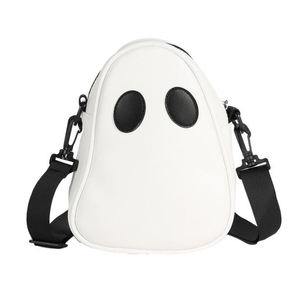 

evening bags fashion funny shoulder bag fun cute devil ghost contrast color stitching female tide pu small
