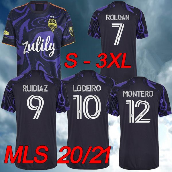 

2021 seattle sounders fc soccer jerseys 2122 ruidiaz morris dempsey torres football shirt, Black