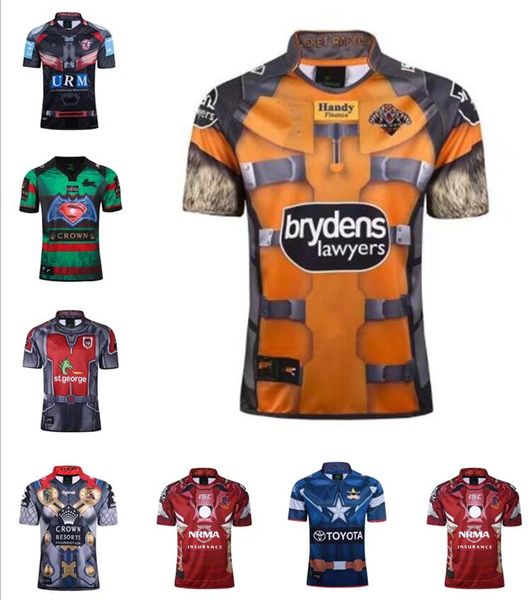 

2021 north queensland cowboys rugby jersey manly sea eagles melbourne storm wests tigers south sydney rabbitohs brisbane broncos, Black;gray