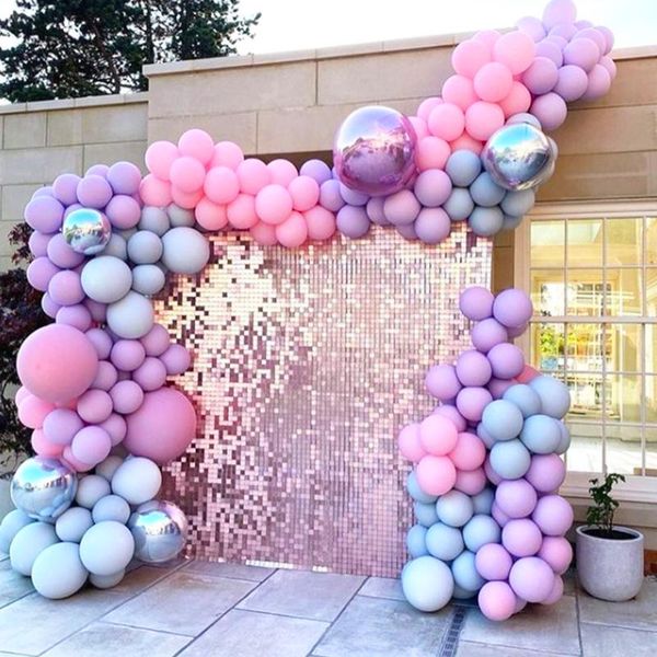 

rose gold glitter large round sequin panel backdrop party decoration