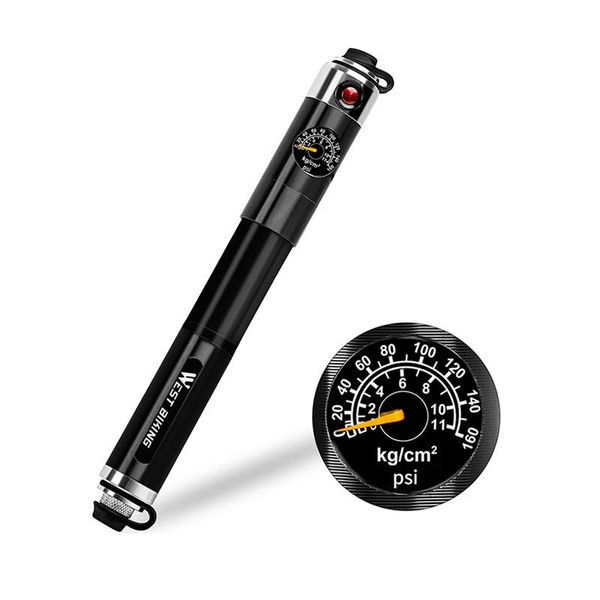 

bike pumps west biking mini with pressure gauge pump bicycle accessories high air co2 inflator ball tire mountain goods