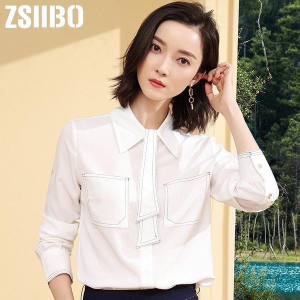 

vintage women blouse office ladies white work shirts long sleeve button elegant 2021 summer plus size female clothes women's blouses