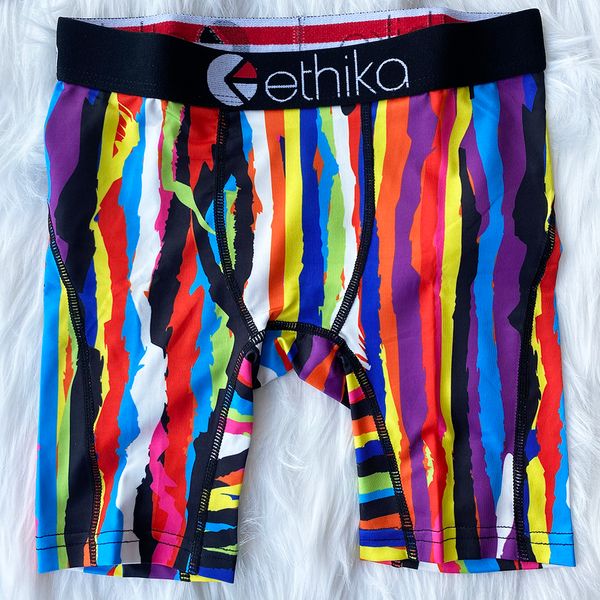 

21 ethika men's fashion designer comfortable wear big men's daily underwear casual breathable boxing shorts, Black;white