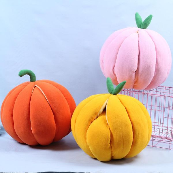 

cat beds & furniture plush pumpkin nest deep sleep winter warm semi-enclosed sleeping bag doghouse