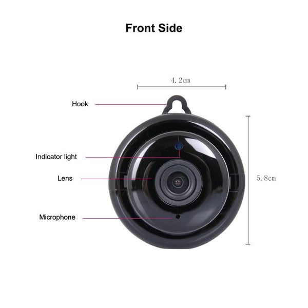 

cameras small 2mp wifi camera mobile control sd card recording