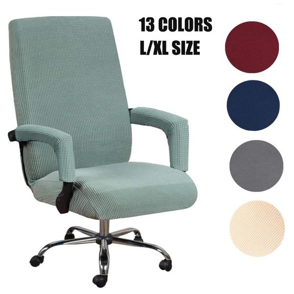 

high-elastic office computer chair cover anti-dirty rotating seat case washable removable thickened with armrest covers