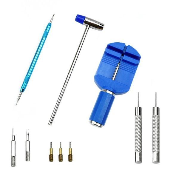 

repair tools & kits 11pcs watchmaker mechanical watch tool professional band demolition case opener link remover with hammer pin kit#20