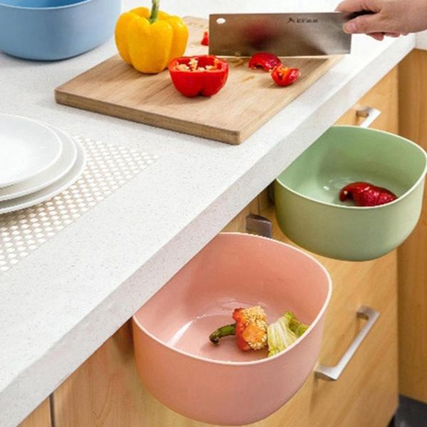 

storage bottles & jars kitchen hanging garbage waste bin can trash barrel container cupboard door back drop
