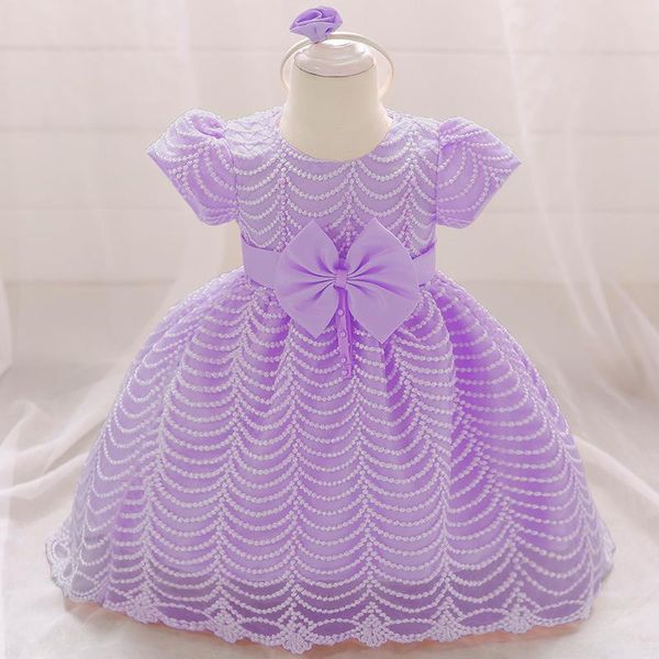 

baby girls dress for princess infant party christening gowns first 1 year birthday born costume girl's dresses, Red;yellow