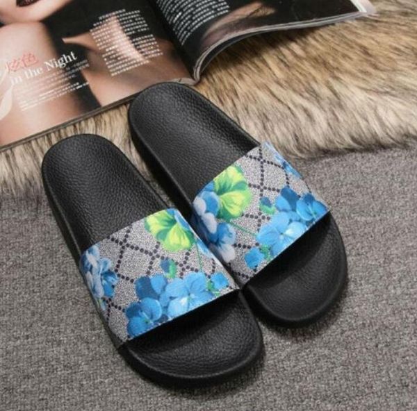 

big size mens/womens paris slippers summer sandals beach slippers fashion wide flat sandals with box 35-46, Black
