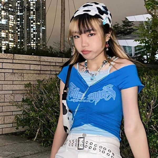 

women's t-shirt cute 2021 summer solid letter printing halter womens t-shirts strapless crop streetwear fashion casual slim lady te, White