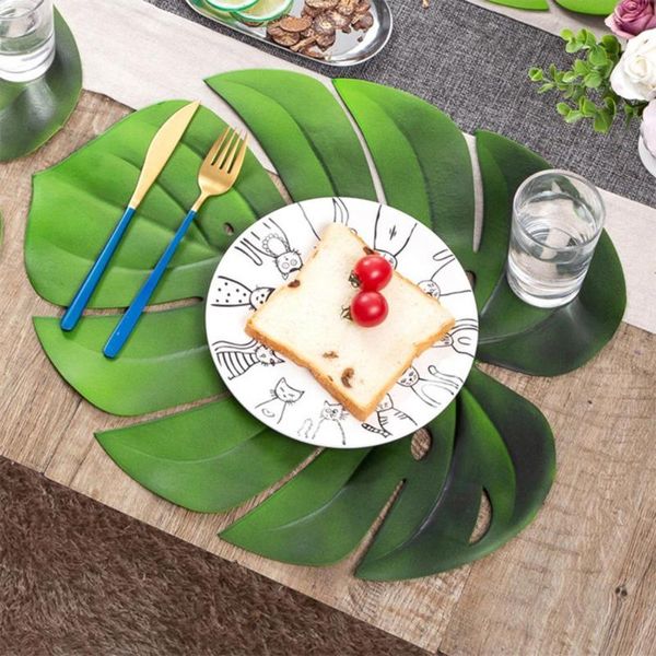 

mats & pads s place mat cute skid-resistant eva leaf shape exquisite table for home