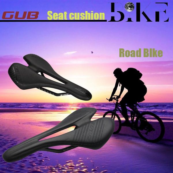 

bike saddles gub road bicycle saddle seat for bikes cycling leather hollow cushion bicicleta men