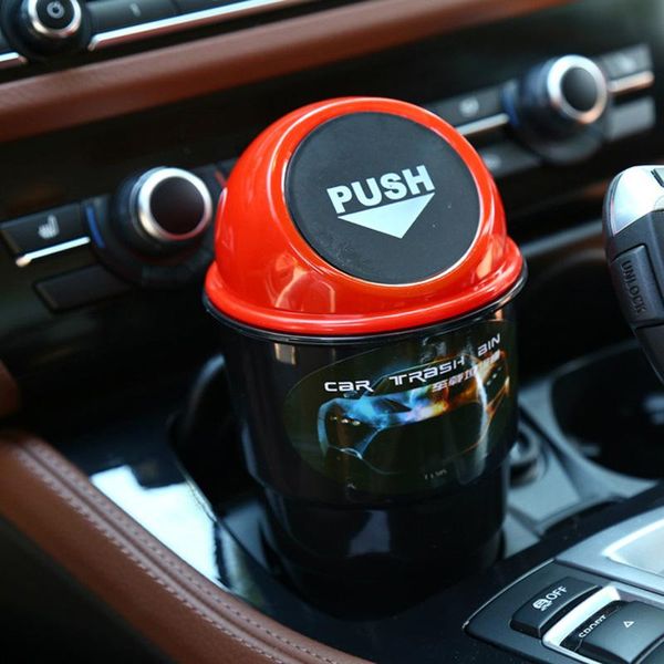 

car organizer trash can creative built-in debris barrel paper luggage peel bag