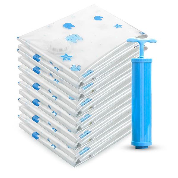 

storage bags vacuum bag home transparent space saver organizer with valve for clothes quilt travel compression