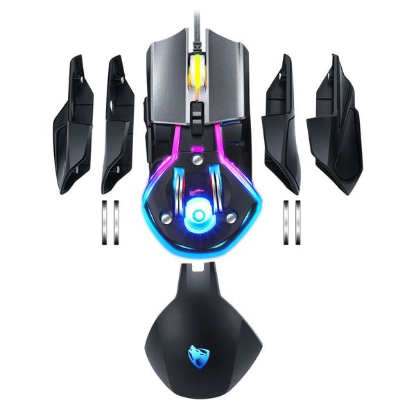 

mices mouse thunder wolf v11 game professional mechanical competition one click gun eating chicken macro magic