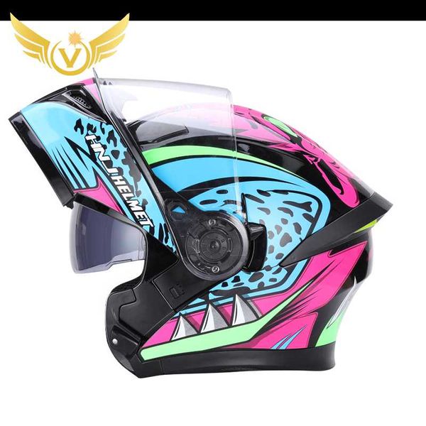 

motorcycle helmets flip up helmet abs full face racing dot approved