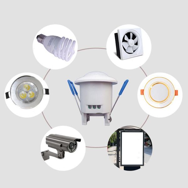 

smart home control pir detection 360 degree mini wall mount corridors infrared multipurpose motion sensor light switch accessories recessed