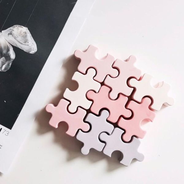 

baking moulds diy puzzle fondant cake silicone mold aroma plaster gypsum mould ice cube tray molds chocolate tools